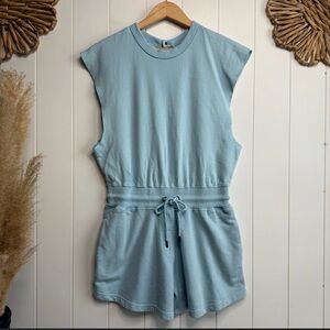 Free People Sky Blue Sleeveless Romper